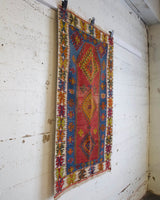 Turkish rug, vintage rug, flat weave, kilim rug, large area rug, square rug, Wild Shaman, Portland, Oregon, rug store, rug shop, local shop,  bright colors, area rug, red rug, bold color, antique