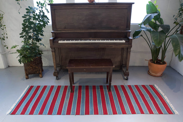 flat weave, hallway runner, runner rug, old rug, antique rug, earthy colors, faded colors, Turkish rug, vintage rug, soft rug, Portland, Oregon, rug store, rug shop, local shop