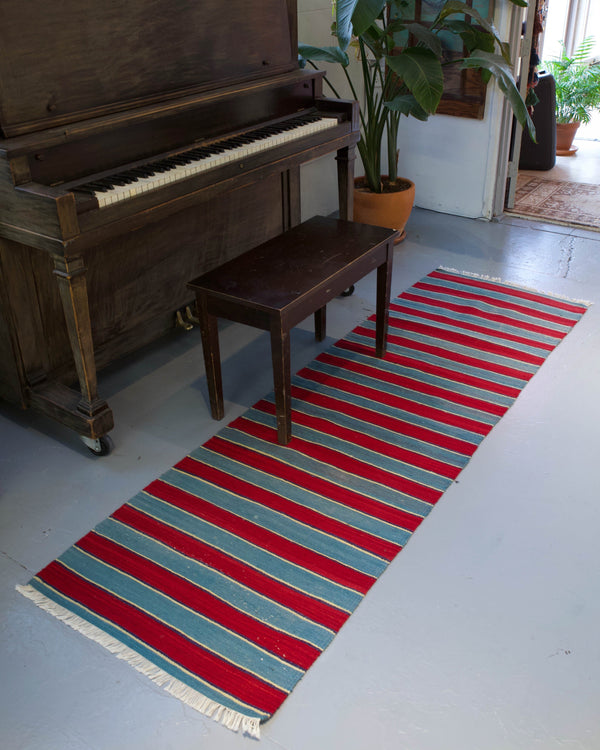 flat weave, hallway runner, runner rug, old rug, antique rug, earthy colors, faded colors, Turkish rug, vintage rug, soft rug, Portland, Oregon, rug store, rug shop, local shop