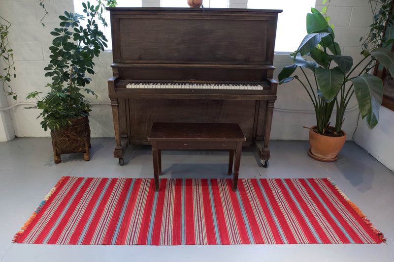 flat weave, hallway runner, runner rug, old rug, antique rug, earthy colors, faded colors, Turkish rug, vintage rug, soft rug, Portland, Oregon, rug store, rug shop, local shop