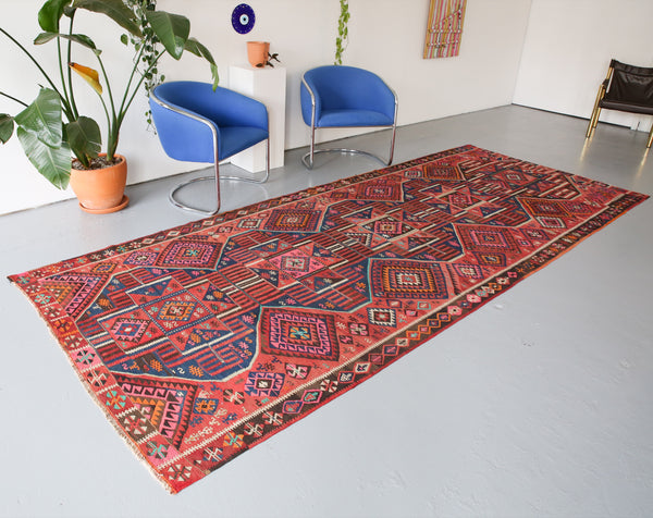 Old Van Kilim 5.3ftx13.3ft