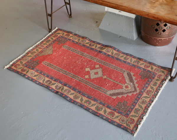 Vintage Mini Turkish Rug 2.5ftx4ft