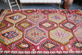 Vintage Mersin Mut Kilim 5.8ftx10.8ft