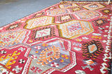 Vintage Mersin Mut Kilim 5.8ftx10.8ft