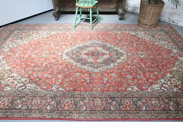 Old Turkish Konya Ladik Rug 6'10" x 11'