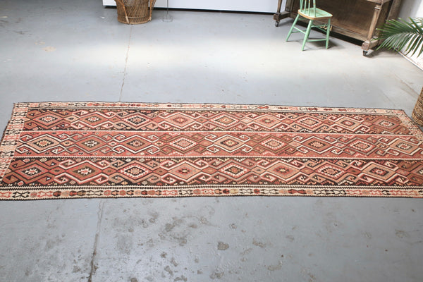 Old Van Kilim Runner 4ftx12ft