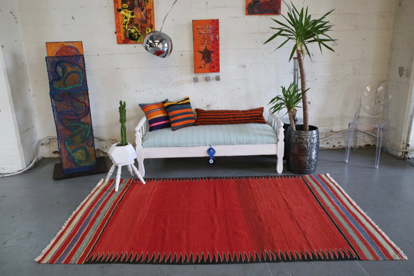 Old Bodrum Bos Kilim Rug