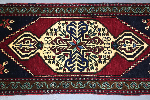 Vintage Mini Turkish Rug 21inx45in