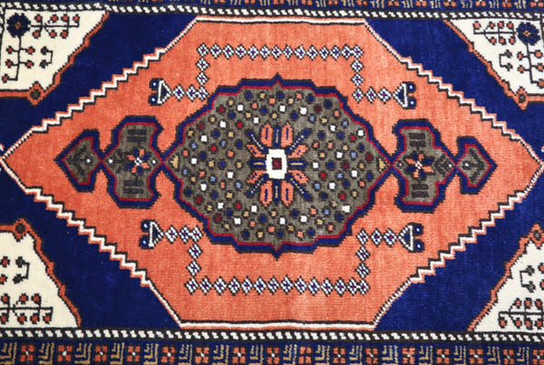 Vintage Mini Turkish Rug 22inx41in