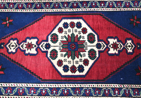 Vintage Mini Turkish Rug 1.10ftx3.6ft