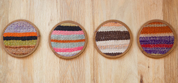 Set of 4 Kilim Coasters