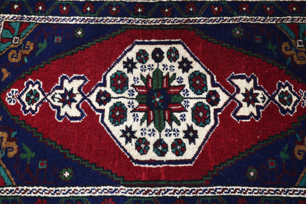 Vintage Mini Turkish Rug 1.10ftx3.5ft