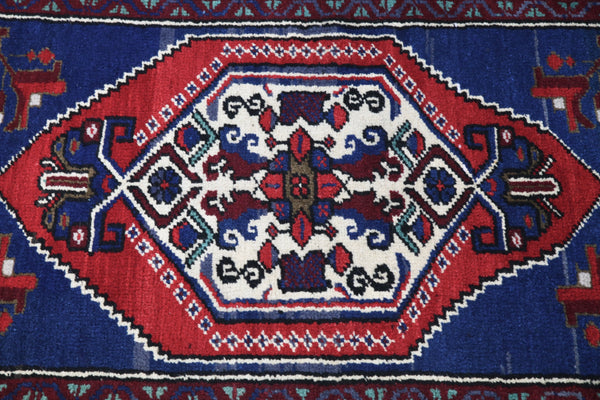 Vintage Mini Turkish Rug 1.10ftx3.4ft