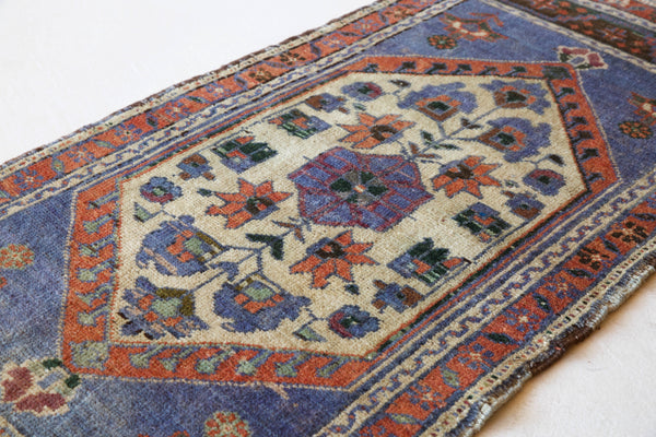 Vintage mini kilim rug in room decor setting, kilim, Turkish rug, vintage rug, portland, rug shop, bright colors, wild shaman, soft rug, bold color, Portland, Oregon, rug store, rug shop, local shop