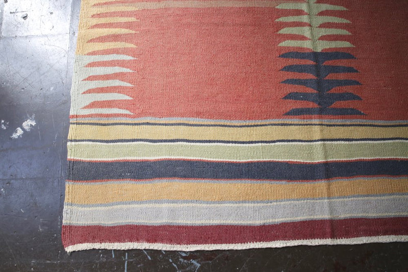 Vintage Bodrum Bos Kilim 4.1ftx8.11ft