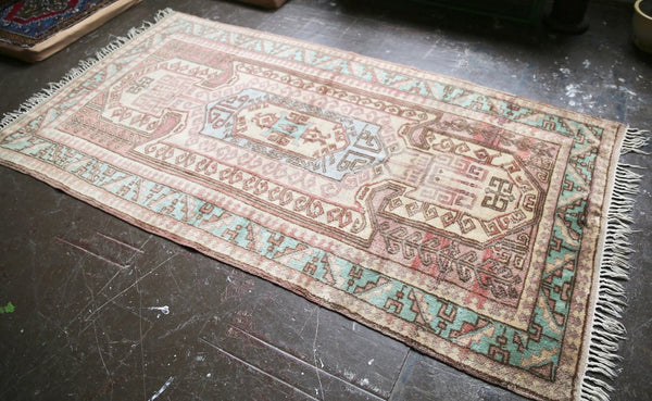 Old Sevan style Anatolian Rug 4.2ftx8ft