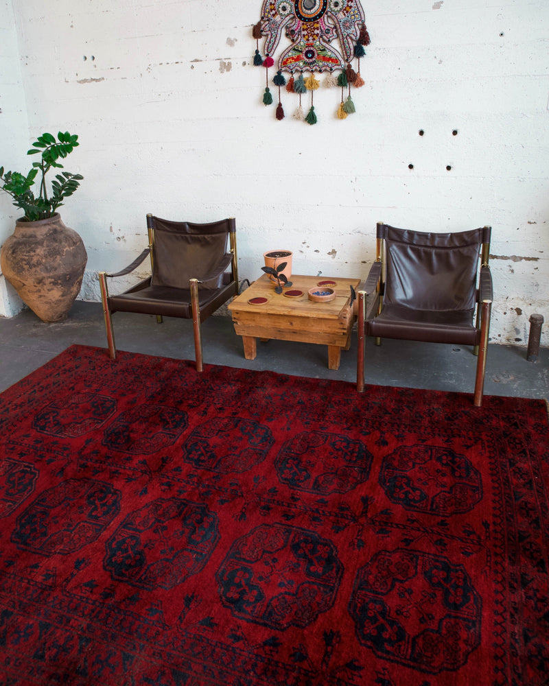 old rug, antique rug, Turkish rug, Portland, Oregon, rug store, rug shop, local shop, bright colors, wild shaman, large rug, area rug, red rug, bold color, burgundy, dark red