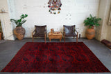 old rug, antique rug, Turkish rug, Portland, Oregon, rug store, rug shop, local shop, bright colors, wild shaman, large rug, area rug, red rug, bold color, burgundy, dark red