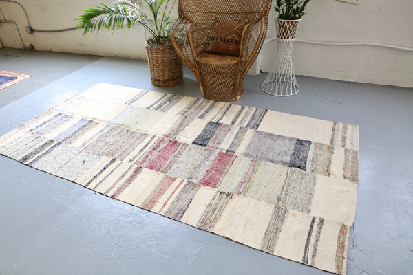 Vintage Chaput Kilim 4.9ftx9.6ft