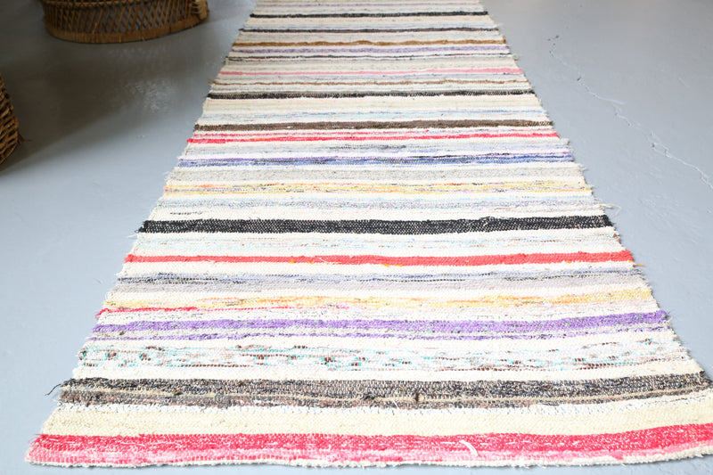 Vintage Chaput Kilim Runner 2.2ftx19.3ft