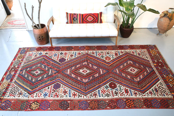 Old Fethiye Kilim 5.4ftx10.6ft