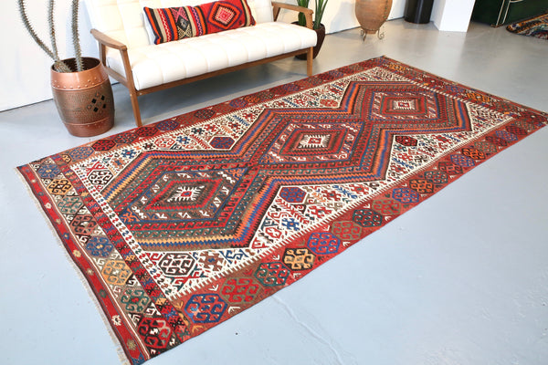 Old Fethiye Kilim 5.4ftx10.6ft