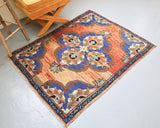 Vintage Anatolian Rug 3.5ftx4.4ft