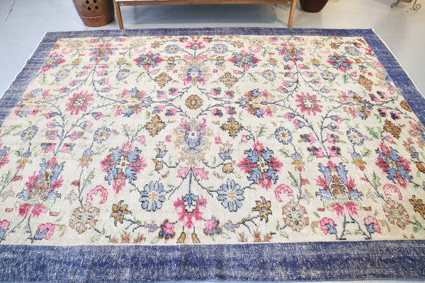 Vintage Isparta Rug 7ftx9.7ft