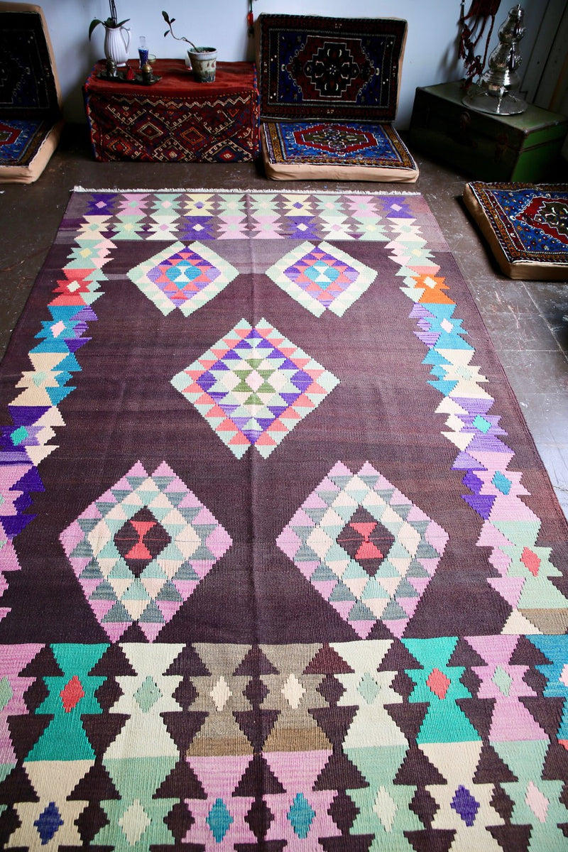 Old Milas Bencik Kilim 5.9ftx9.2ft