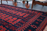 old rug, antique rug, modern rug, bold colors, turkish rug, vintage rug, flat weave, kilim rug, large area rug, square rug, Wild Shaman, Portland, Oregon, rug store, rug shop, local shop