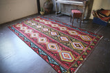 Old Ushak Esme Kilim 6ftx10.7ft