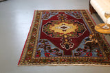 Old Anatolian Rug 4.6ftx7.3ft