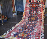 Old Konya Eregli Kilim 6.3ftx13.8ft