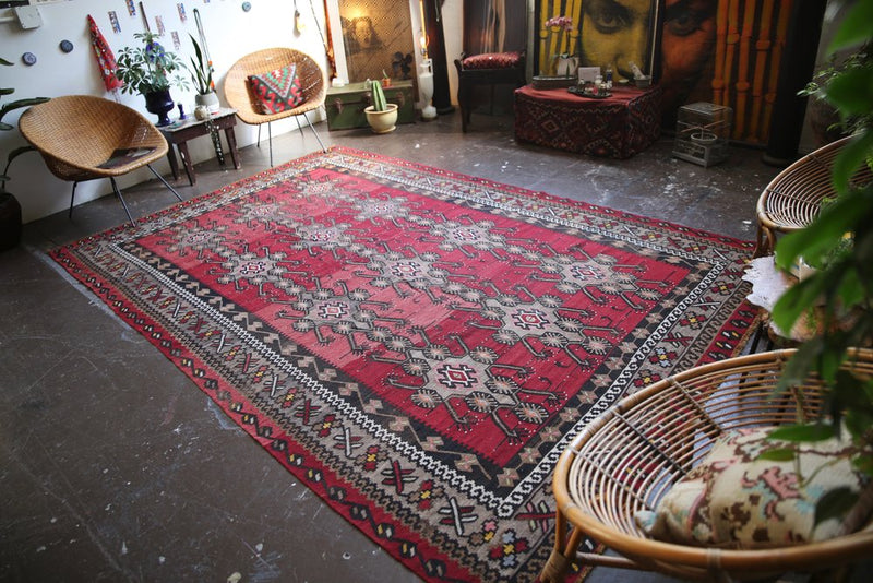 Old Maras Kilim 7.2ftx11.1ft