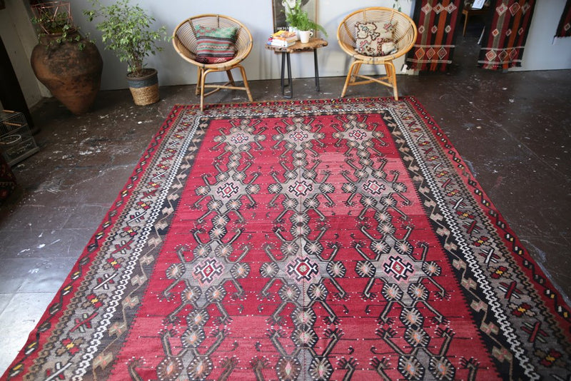 Old Maras Kilim 7.2ftx11.1ft