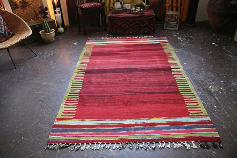 Vintage Bodrum Bos Kilim 4.10x8ft