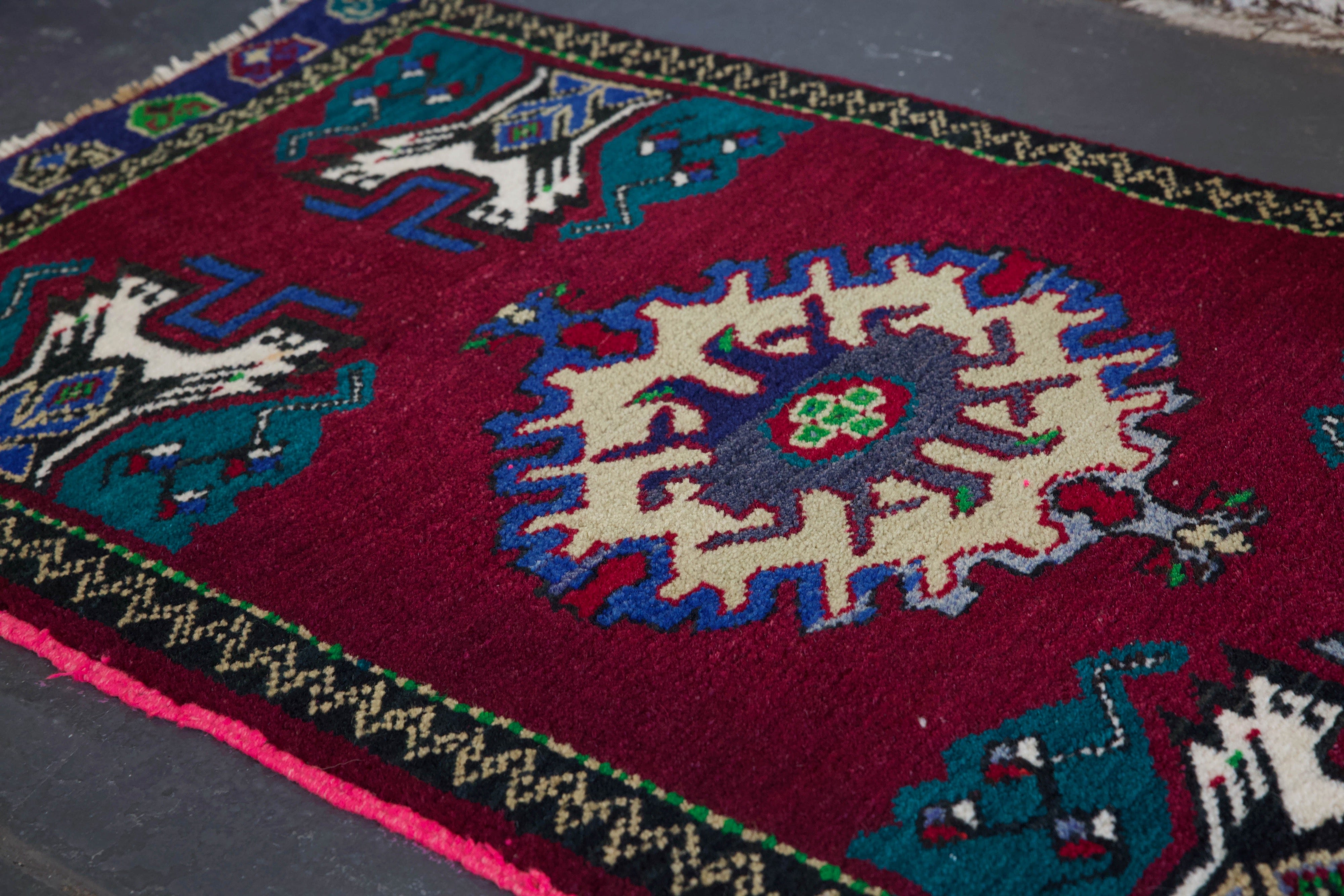 Vintage Mini Turkish Rug