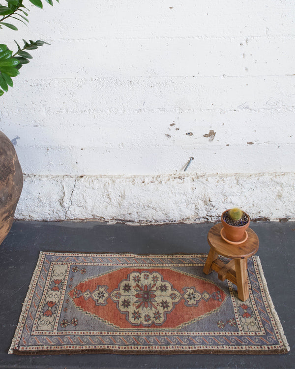 old rug, antique rug, earthy colors, faded colors, turkish rug, vintage rug, flat weave, mini rug, pile rug, Wild Shaman, Portland, Oregon, rug store, rug shop, local shop, kilim rug