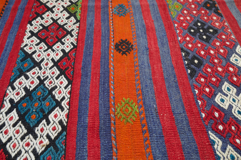 Turkish rug, vintage rug, flat weave, kilim rug, large area rug, square rug, Wild Shaman, Portland, Oregon, rug store, rug shop, local shop,  bright colors, area rug, bold color