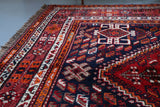 Old Persian Shiraz Rug 7.7ftx10ft