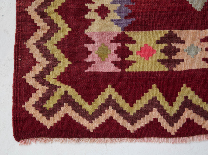 pile rug, Turkish rug, vintage rug, portland, rug shop, bright colors, wild shaman, area rug, red rug, mini rug, bold color, Portland, Oregon, rug store, rug shop, local shop, flat weave, kilim rug