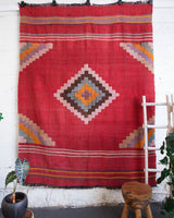 Turkish rug, vintage rug, flat weave, kilim rug, large area rug, square rug, Wild Shaman, Portland, Oregon, rug store, rug shop, local shop,  bright colors, area rug, bold color