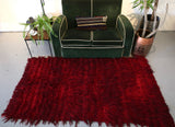 Vintage Filikli Tulu Rug in Maroon 3.10ftx7ft